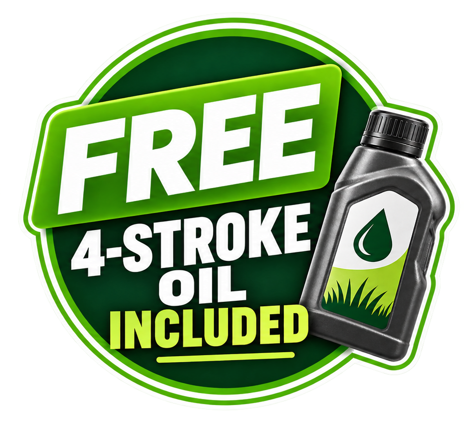 Free 4-stroke oil included